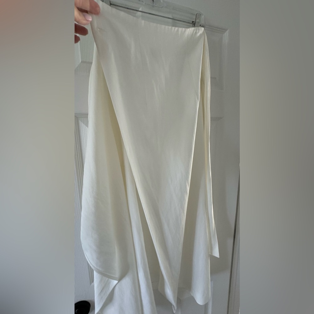MASSIMO DUTTI WRAP CREPE SKIRT SIZE 4 - Picture 5 of 7